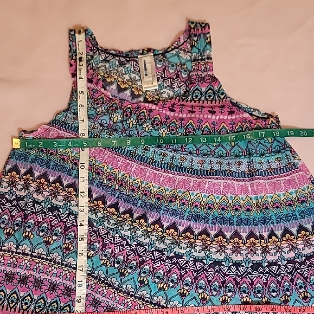 0842. Swimsuitsforall ~ Multicolor Floral Fabric ~ Coverup ~ 14/16 ~💜 - Picture 3 of 10